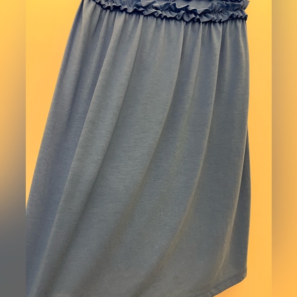 New Girls Medium Blue Ocean Pacific Strapless Swim Cover Up - Picture 3 of 11